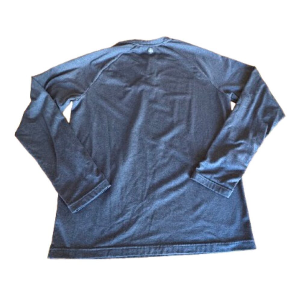 GAIAM men’s long sleeve slim fit Intent Henley 3.0 grey  medium button collar NW - Picture 6 of 6
